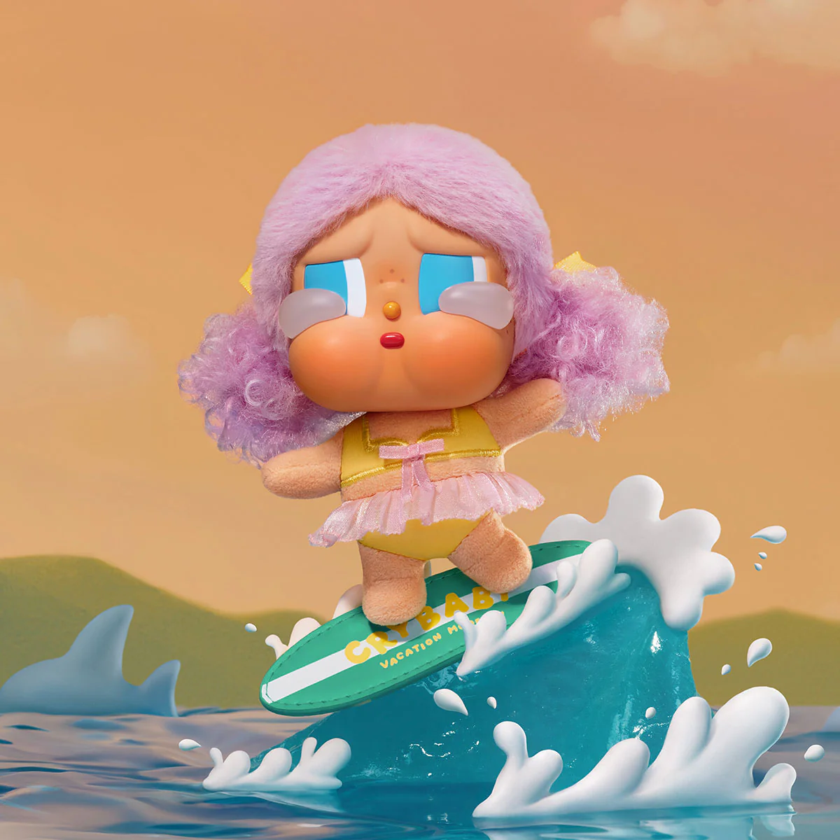CRYBABY Vacation Mode On Series-Vinyl Plush Pendant Blind Box - Image 9