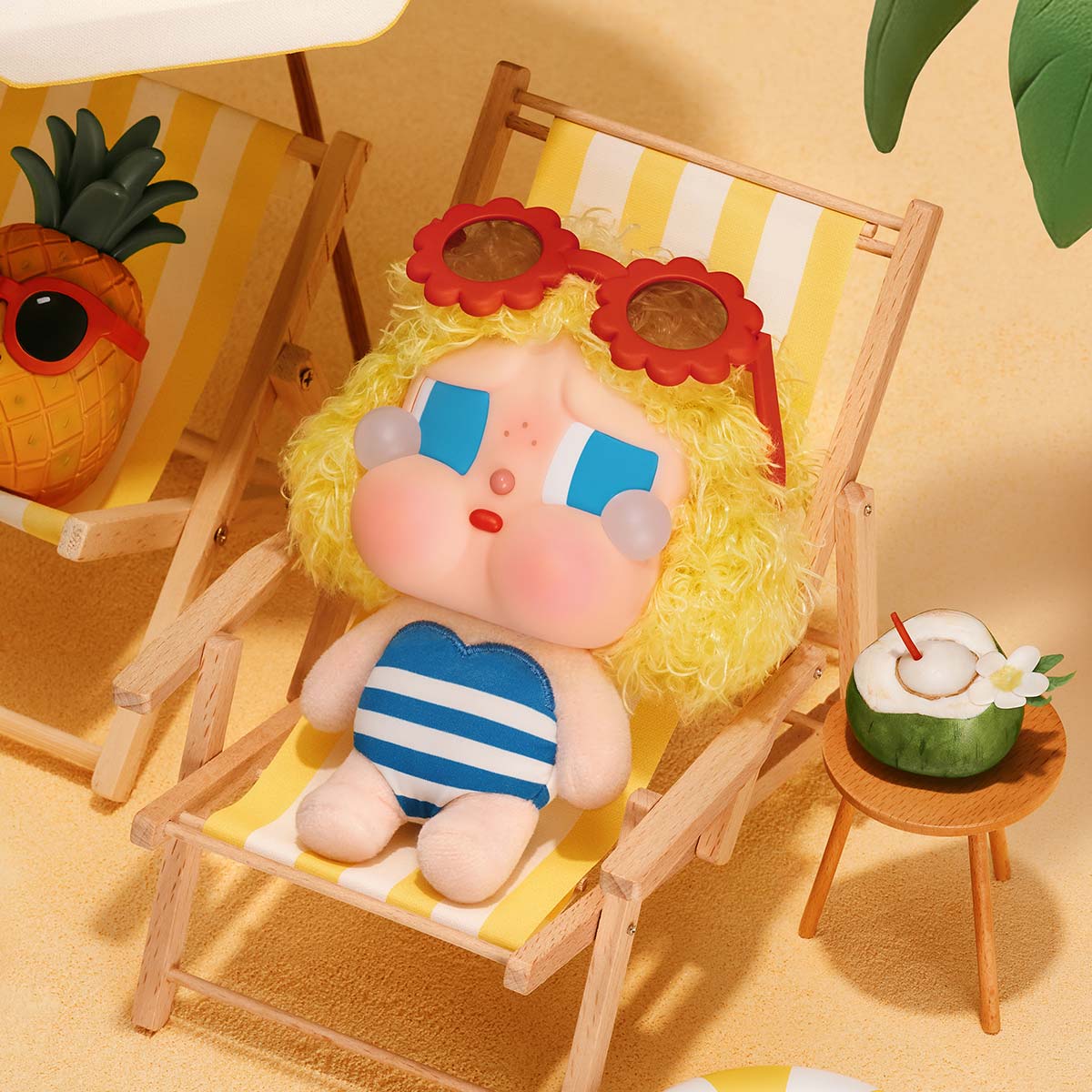 CRYBABY Vacation Mode On Series-Vinyl Plush Pendant Blind Box - Image 6