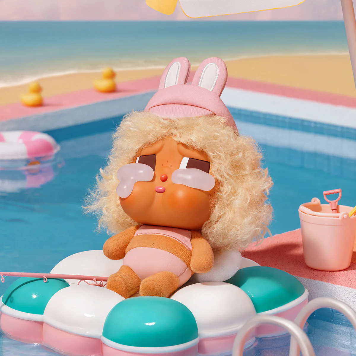 CRYBABY Vacation Mode On Series-Vinyl Plush Pendant Blind Box - Image 5
