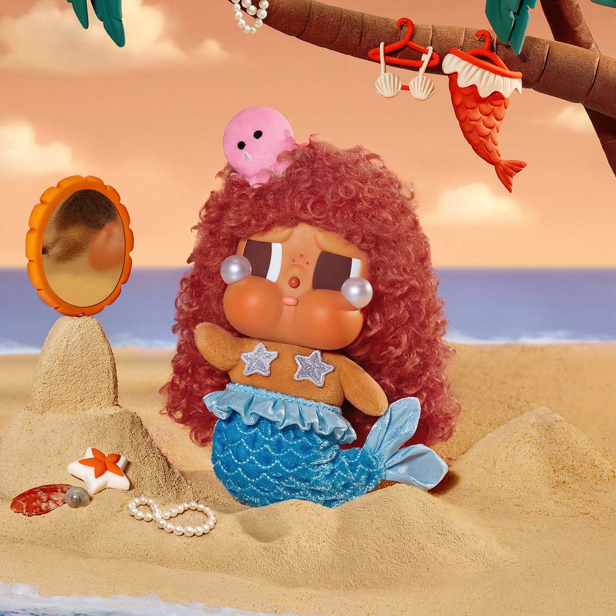 CRYBABY Vacation Mode On Series-Vinyl Plush Pendant Blind Box - Image 3