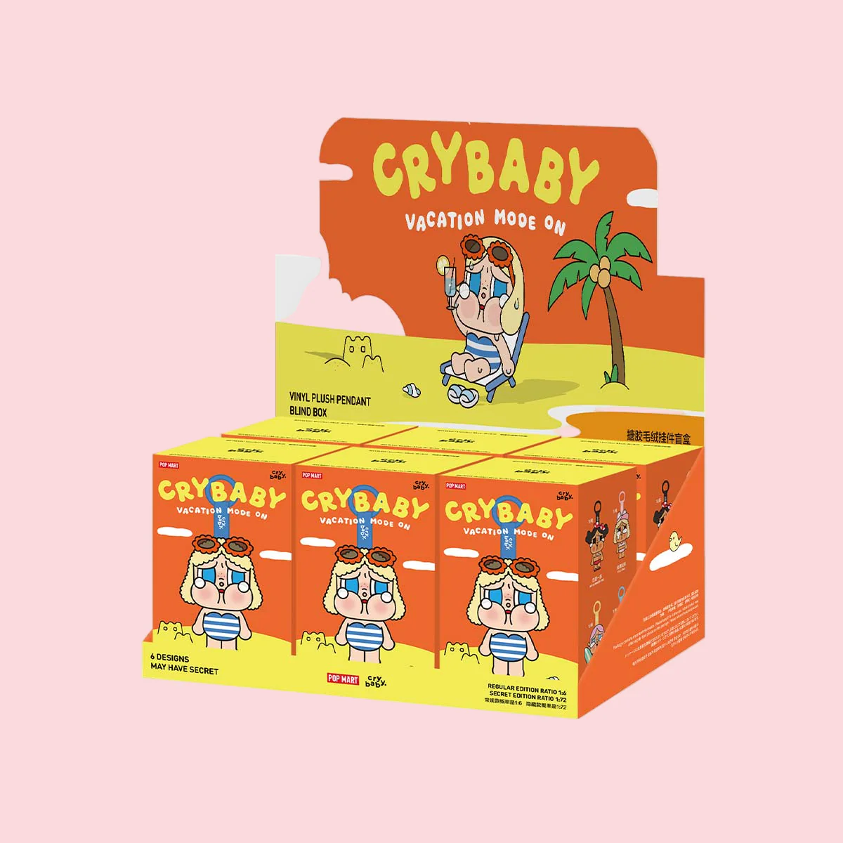 CRYBABY Vacation Mode On Series-Vinyl Plush Pendant Blind Box - Image 2